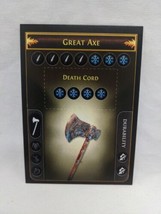 Path Of Exile Exilecon Great Axe Death Cord Rare Trading Card - £116.80 GBP