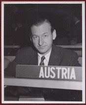1955 Original Press Photo Kurt Waldheim Austria Plenary Meeting United Nations - £36.28 GBP