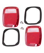 Tail Light Taillamp Brake Light Red Clear Lens Pair For 1987-2006 Jeep W... - €24,68 EUR