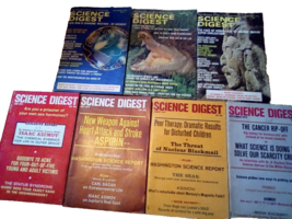Lot of 7 Vtg Science Digest Magazines 1973 1974 Isaac Asimov Carl Sagan - £14.18 GBP