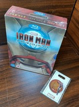Iron Man 3 Movie Collection(Blu-ray,REGION Free)+Collector Pin-NEW-Free Shippin! - £30.93 GBP