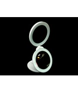 Dual Lighted Compact Mirror, Regular &amp; 10X, LED Rings, Battery Powered, ... - $26.79 CAD