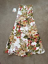 Lularoe NWT Full Length Multicolor Floral Print cream Red Maxi Skirt - S... - £17.38 GBP