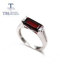 Ique red garnet bag 5 10mm gemstone ring classic design925 sterling silver fine jewelry thumb200