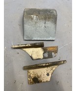 1969-1970 Chevy Kingswood Wagon Rear Back Bumper Hinge Pin Cover Plates ... - $41.38