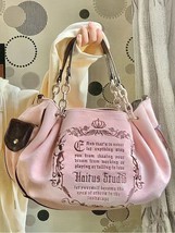 Gothic Handbag Crossbody Shoulder Bags Large Capacity Tote Bag Velour Embroidery - £29.63 GBP
