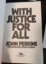 With Justice for All by John Perkins 1982 Signed By Author-No Dust Cover - £11.00 GBP