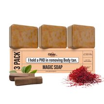 GHAR SOAPS Sandalwood &amp; Saffron Magic Soaps For Bath | Paraben Free | Chandan &amp;  - £17.69 GBP