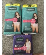 Depends Fresh Protection Adult Incontinence Underwear for Women Size Med... - $56.09