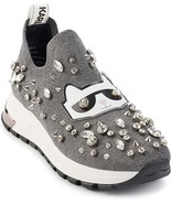 Karl Lagerfeld Sneakers Paris Malna Rhinestone Embellished Comfort Knit ... - £94.84 GBP