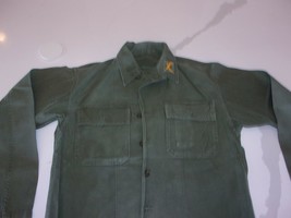 Vietnam Era OG-107 Long Sleeve Army Officer Jacket Military Mp Patch Medium - £45.42 GBP