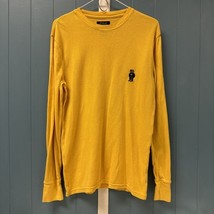 Polo Ralph Lauren Yellow Teddy Bear Long Sleeve Thermal Size Medium Layer - $18.80