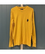 Polo Ralph Lauren Yellow Teddy Bear Long Sleeve Thermal Size Medium Layer - $357.94 MXN