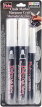 Bistro Chalk Marker Assorted Tips 3/Pkg-White - Chisel, Broad &amp; Fine Tip - £13.01 GBP