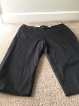 George Women&#39;s Black Casual/Dress Capri Pants Button &amp; Zip Pockets Size 16  - £28.99 GBP