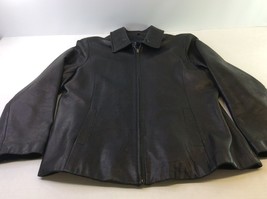 Crazy Horse a Liz Claiborne Company Women&#39;s 100% leather Black Jacket size XL - £31.15 GBP