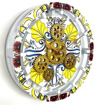 Italy line Desk-Wall Clock 10 inches with real moving gears POSITANO - £39.33 GBP