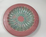 Royal Haeger #372 Centerpiece or Service Platter Bowl Pink Blue Daisy MC... - $19.79