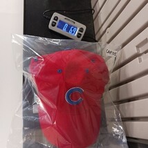 MLB Chicago Cubs Men's Back Strap Red Cotton Baseball Cap Hat image 8