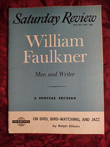 Saturday Review July 28 1962 William Faulkner Charlie Parker Ralph Ellison - £8.75 GBP