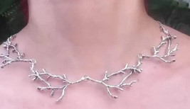 Branch silver gold necklace - £11.84 GBP