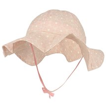 Trendy Apparel Shop Floral Pattern Printed Infant Bucket Hat with Chin Strap Pin - £7.85 GBP