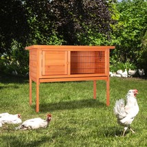 New 36&quot; Wooden Chicken Coop House Small Pet Animal Cage Rabbit Waterproof - £90.15 GBP