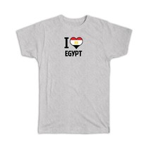 I Love Egypt : Gift T-Shirt Flag Heart Country Crest Egyptian Expat - £19.51 GBP