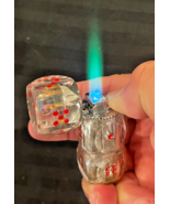 Refilable Novelty Dice Butane Cigarette Gas Lighter Unique Funny Gamer Gift - $9.85