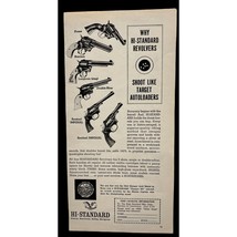 Hi Standard Revolvers Vintage Print Ad 60s Firearms Pistols Hamden CT - $14.87