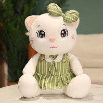 Big Eyes Cats Plush Dolls Lovely Kitten With Clothes Plush Toys Stuffed Pillow F - £14.09 GBP