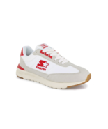 Starter Womens Sprint Synthetic Leather Casual Lace Up Running Red White Shoes - $49.97