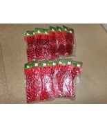 Kurt Adler 9ft Red Plastic Christmas Garland Vintage? 11 pkg NEW - €78,14 EUR