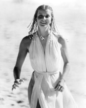 Bo Derek with braids in white dress running on beach 10 4x6 photo  inch poster - £4.78 GBP