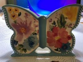 Pioneer Woman Breezy Blossom Butterfly Pattern Napkin Holder - $12.19