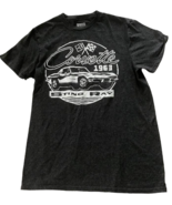 Corvette 1963 Sting Ray TShirt GM Size S Gray White Classic Car Chevrole... - $16.78