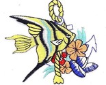 Angel Fish &amp; Anchor Iron On Sew On Embroidered Patch 3&quot;x 3&quot; - $4.99