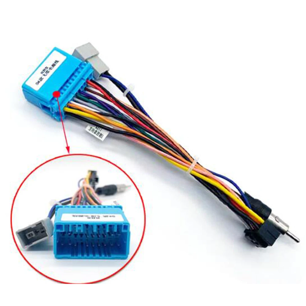 Car Radio Cable 16pin Power Wiring Harness Android Multimedia for  for Honda - £10.39 GBP