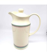 Pfaltzgraff Juniper Insulated Plastic Hot Cold Thermos Carafe Ivory SkyB... - €38,25 EUR