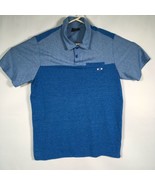 Oakley Men’s Polo Shirt Sz. Med Two Tone Blue Short Sleeve - $31.22 CAD