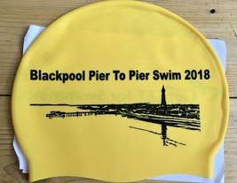 Open Water Outdoor Swimming Event Silicone Swim Hat Adult Yellow Limited... - $207.89 MXN