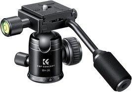 K&amp;F Concept 26Mm Metal Tripod Ball Head With Handle 360 Degree Rotating - £35.37 GBP