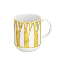 Hermes Soleil D&#39;Hermes Mug Cup No.2 Yellow Porcelain Coffee Tea - £349.82 GBP