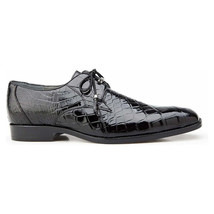 Belvedere Men's Shoes Lago Genuine Alligator Plain Toe Tassel Black 14010 image 4