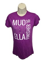 2016 Mudderella Finisher Womens Small Purple TShirt - £14.24 GBP