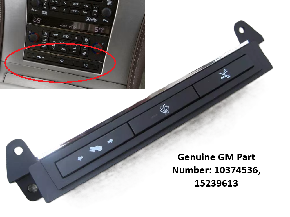Three Button Panel Accessory Switches 2007-2013 Cadillac Escalade ESV EX... - $18.80