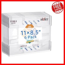 Multi-Use 8.5x11 Sign Holder Set - Easy Install Clear Acrylic Frames - 6... - $813.26 MXN