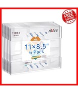 Multi-Use 8.5x11 Sign Holder Set - Easy Install Clear Acrylic Frames - 6... - $807.46 MXN