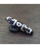 Rare motif INDO TIBETAN Himalayan 4 Totem Eyes Red Agate bead Amulet Dzi - $2,642.23 MXN