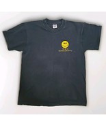 Vtg UNC Greensboro T-shirt L Anvil Single Stitch Smiley Face Embroidered... - $16.83